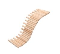 LIGHTAOTAO Pont en Arche en Bois pour Hamster et Hérisson, Clôture Multifonctionnelle 20 Cm, Décoration Cage, Jouet D’Escalade Sécurisé pour Petits Animaux et Aire de Jeux