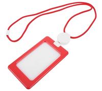 LIGHTAOTAO Porte-badge avec Cordon en Coton Rouge, Léger et Résistant, Protège Cartes D'identité et Cartes de Bus, Facile à Transporter un Paquet