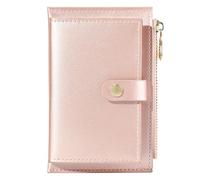 LIGHTAOTAO Portefeuille Multi-Cartes en PU Rose Fermeture Éclair, Compact | Format Léger pour Voyage et Déplacement Professionnel, Rangement des Billets, Style Créatif, Présent