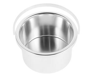 LIGHTAOTAO Pot pour Faire Chauffer Cire 105 Mm en Alliage d'Aluminium avec Dispositifs de Sécurité, Bol Métal pour Chauffe-cire Chaude, Usage Thérapie à la Cire et Épilation