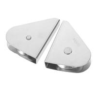 LIGHTAOTAO Poulie de Drisse pour Drapeau en Acier Inoxydable Argenté, Lot de 2pcs, Capacité de Charge Élevée et Portable, Zones Côtières et Entreprises