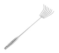 LIGHTAOTAO Râteau à Main Acier Inoxydable à Dents Outil Multifonction pour Creuser Sable et Terre Râteau Ergonomique pour Plage Jardinage et Récolte de Coquillages