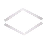 LIGHTAOTAO Règle de Couture en Plastique de L 2pcs Échelle de Précision et Angle Droit, Outil Polyvalent pour Modélisme et Création de Vêtements