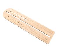 LIGHTAOTAO Règle en Bois pour Mesurer la Taille des Aiguilles de Tricot et Crochet, Jauge Précise pour Projets de Tricot, Outil Beige Améliorant L'efficacité du Tissage