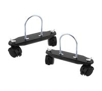 LIGHTAOTAO Roulettes Pivotantes Noires Design Silencieux avec Frein Lot de 2 Construction Robuste en Plastique et Fer pour Radiateur Électrique à Bain D'huile pour Chambre et Salon