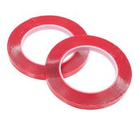 LIGHTAOTAO Ruban Adhésif Double Face Transparent Fort Adhésif en Acrylique, 2 Rouleaux, Facile à Découper, pour Présentoirs à Ongles et Création de Faux Ongles