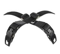 LIGHTAOTAO Sangles de Fixation à Boucle Design Stable et Léger en PVC Noir 2pcs pour Accessoires Universels Chaussures de Patinage pour Patins à roulettes