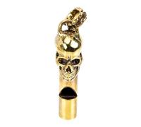 LIGHTAOTAO Sifflet en Cuivre Vintage Tête de Mort Créatif pour Appel d'urgence et Décoration Extérieure pour Fête à Thème Halloween ou Activités en Plein Air