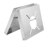 LIGHTAOTAO Support de Poêle Pliable en Acier Inoxydable Argenté Portable pour Camping et Fête Autour du Feu Compatible Soto St-310 Cb/trb250