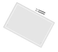LIGHTAOTAO Tableau Mémo en Acrylique Portable pour Bureau Surface Blanche Effaçable, pour Écrire le Planning Quotidien et Organiser L'espace de Travail