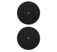 LIGHTAOTAO Tapis de Feutrine pour Disques Vinyle Lot de 2 Protection Anti-Usure 30 CM 3 MM Adapté aux Tables Tournantes et Lecteurs Vinyles
