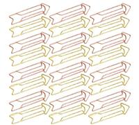 LIGHTAOTAO Trombones Métalliques Créatifs Forme Flèche, Lot 40 Pièces, Clips Documents Bureau Originaux, Petits Trombones pour Mémos et Fichiers, Accessoires Papeterie pour École et Bureau