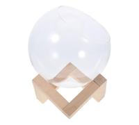 LIGHTAOTAO Vase Décoratif pour Jardinière Hydroponique en Verre avec Support en Bois, Design Unique Compact, Facile d'entretien, pour Décoration de Table Basse