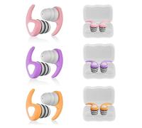 LightBeacon 3 Paires de Bouchon Oreille Piscine, En silicone souple, Bouchons d'oreille pour Enfants, Bouchons d'oreilles de Natation, pour le Surf et Autres Sports Nautiques