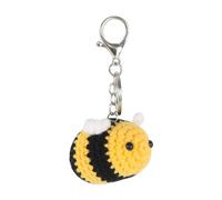 LightBeacon Porte-Clés Abeille au Crochet, Mignon Bourdon en Peluche, pour Sac à Main, Jaune