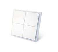 LIGHTBEE ZIGBEE SWITCH Interruptor de luz sans fil et variateur d'intensité - Compatible avec Philips Hue et Apple HomeKit via le pont Hue - Design fin en blanc mat - Interrupteur