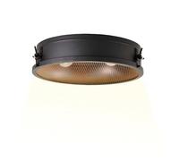 Lightbox Deckenleuchte Ø 42 cm - Industrial Deckenlampe in Schwarz - Retro Deckenlampe E27 Fassung (2x) - exkl. LED