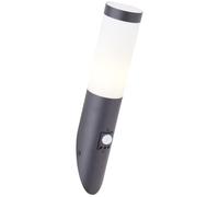 Lightbox Design lampe murale d'extérieur avec protection IP44 contre les éclaboussures - 40 cm de hauteur - lampe murale d'extérieur noire idéale pour le mur de la maison, la porte d'entrée et le