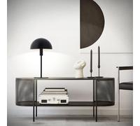 Lightbox Lampe de bureau champignon 36 cm de hauteur, Ø 20 cm | Lampe de | Lampe de table champignon, hauteur 36 cm, E14, métal, noir/argenté