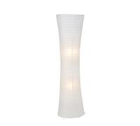 Lightbox lampe de sol décorative - lampe de sol avec abat-jour en papier et interrupteur à pied - métal/papier de riz blanc - 1,3m de hauteur