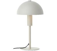 Lightbox lampe de table champignon | 27 cm de hauteur, Ø 15 cm | Lampe de bureau Home Office avec interrupteur à bascule | Mini lampe LED comme lampe de chevet pour la chambre | E14 | en métal beige