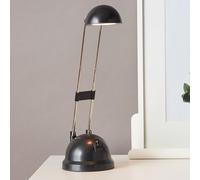 Lightbox LED lampe de bureau avec lumière blanche chaude | lampe de table orientable avec interrupteur à bascule | lampe de chevet en noir avec 650 lumens et 2700 kelvins | hauteur de 45 cm | réglable