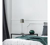 Lightbox LED lampe de table pour l'intérieur & l'extérieur | 37 cm / 23 cm de hauteur, Ø 10 cm | lampe de table grise mate pour l'extérieur avec variateur tactile | mobile/sans fil/portable |