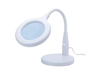 Lightcraft Lampe loupe avec col Flexible - Objectif 100 mm - 36 LED - Température de Couleur 6500 K - pour Loisirs, Artisanat, modélisme et électronique - Grossissement x 1,75