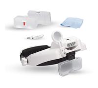 Lightcraft LC1769USB Loupe Frontale à LED Professionnelle avec grossissement bi-Plaque et loupe