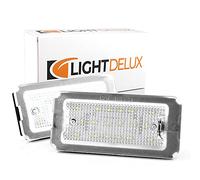 LIGHTDELUX Éclairage de plaque d'immatriculation LED Canbus Plug&Play Remplacement pour Fiat 500/500C V_03441501