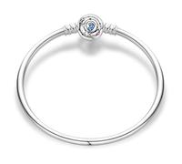 LIGHTDOG 925 Argent Chaîne Serpent Bracelet pour Pandora Convient pour Charms Européens Bracelet Perles Cadeau pour les Femmes
