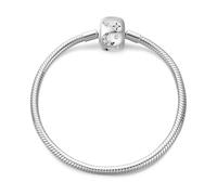LIGHTDOG 925 Argent Chaîne Serpent Bracelet pour Pandora Convient pour Charms Européens Bracelet Perles Cadeau pour les Femmes