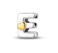 LIGHTDOG E Lettres pour Bracelet Charms,En Argent Sterling 925 Charms,Compatible Avec Les Bracelets et Colliers Pandora, Compatible Avec Les Bracelets Européens pour Femmes