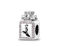 LIGHTDOG Femmes Charms 925 Charms en argent sterling avec des perles de fleurs,Compatible avec les charms européens pour les femmes filles bracelets Pandora