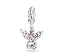 LIGHTDOG Femmes Charms 925 Charms en argent sterling avec des perles de fleurs,Compatible avec les charms européens pour les femmes filles bracelets Pandora