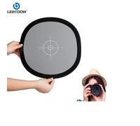 Lightdow 12 "pouces 30 cm 18% réflecteur de carte grise pliable Balance des blancs panneau de mise au point Double face avec sac de transport
