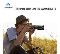 Lightdow 420-800mm f/8.3-f16 téléobjectif manuel Zoom pour appareils photo reflex numériques Canon EOS R1 80D T3 T4 T5i T6 Nikon Sony Olympus Pentax for Sony A mount