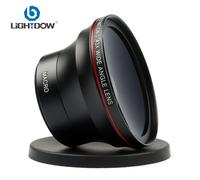 Lightdow-Objectif Super Grand Angle avec Portion Macro,Objectif Affilié pour Canon,Nikon,Sony,Appareil Photo,49mm,52mm,55mm,58mm,0,43x - Type 58mm