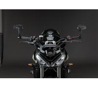LIGHTECH Paire Rétroviseurs SPEAL035 Aluminium Carbone Bar-End Guidon