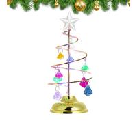Lighted Christmas Trees, LED Crystal Tree Light, Made of Metal and Acrylic for Safety, Portable Lights for Christmas, and Yard Decor, Perfect Holiday Accent, 3.94x3.94x10.24 inches