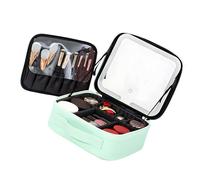Lighted Cosmetic Organizers with Multiple Layer Storage Waterproof Portable Makeup Bag Lighted Pouches for Women Waterproof PU Pouch