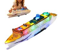 Lighted Cruise Ship Model Two Layer Realistic Electric Music Toy Decor | Large Two Layer Cruise Ship Model With Electric Lights And Music For Children, Collectors, Parents, Living Rooms Or Bedrooms