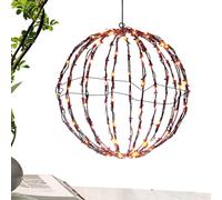 Lighted Garden Spheres, Outdoor Globe Lights, Foldable Sphere Display, Stylish Frame Lighted Balls for Halloween, Holiday Decor, Garden, Patio, Yard, Festive Atmosphere Enhancer, Weather-Resistant