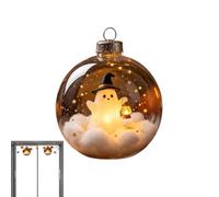 Lighted Halloween Ball Ornaments Hangable Spooky Autumn Tree Props
