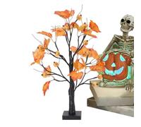 Lighted Halloween Spooky Tree - Eyeball & Ghost Tabletop Decor | Battery/US | Halloween Centerpiece Tree For Home, Office, Dormitory, Farmhouse, Haunted House, Living Room, Entryway, Game Room