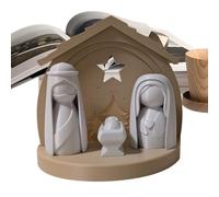 Lighted Nativity Figurines, Religious Christmas Scene with Fine Craftsmanship for Indoor Decoration, Perfect Display for Living Room, Tabletop, Window, and Holiday Celebrations
