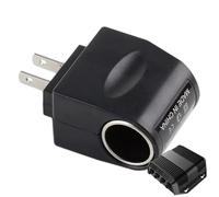 Lighter Plug Adapter, 220V to 12V Car Adapter with LED Indicator, 500mA Stable AC to DC Converter for Automotive Dashboard Camera Phone Car Fan Power Supply Travel Use Vehicle Accessories