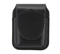 Lighter Pouch Belt Loop PU Holder Magnetic Buckle Case for Outdoor Activities (Black)