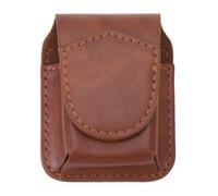 Lighter Pouch Belt Loop PU Holder Magnetic Buckle Case for Outdoor Activities (Brown)