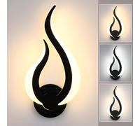 Lightess Applique da Parete Interno LED Lampada Dimmerabile 3 Colori 10W